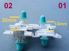5+5x Zierleistenklammern Clips