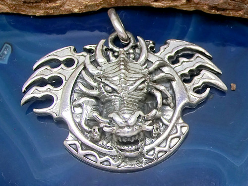 Drache drachenkopf anhänger - drache,