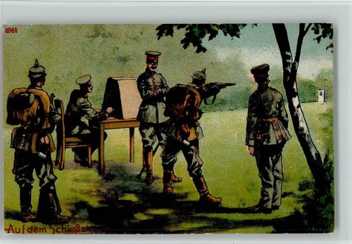 Auf dem schießstand soldat - auf,
