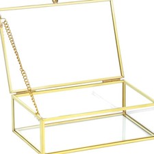 Schmuckkoffer Gold 15x10x5cm