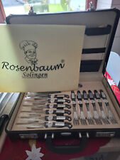 Rosenbaum Solingen Diplomatenkoffer mit Messer und Besteckgarnitur unbenutzt!