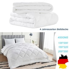Bettdecke 4-Jahreszeiten Steppdecke Bettwäsche Atmungsaktiv Winter & Sommerdecke
