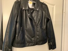 Jacke Lederjacke Schwarz 40