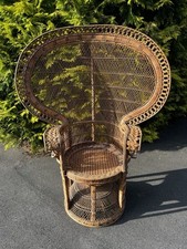 Rattansessel Pfauenthron, Flechtwerk, natur