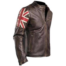 Herren UK Flagge Motorrad