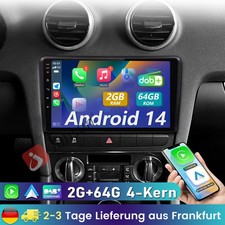 2G+64G DAB+ Android 14 Carplay Für Audi A3 S3 RS3 8P 8V Autoradio GPS RDS SWC BT