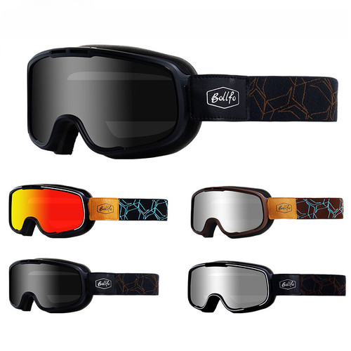 Motocross brille aus leder - brille, pu-leder