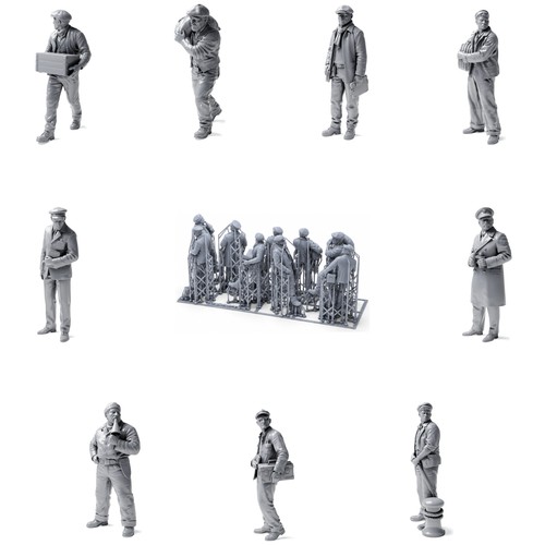 Dockarbeiter figuren set - dockarbeiter, 1:43