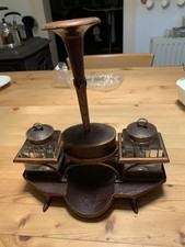 Antikes Tintenfass -Set für