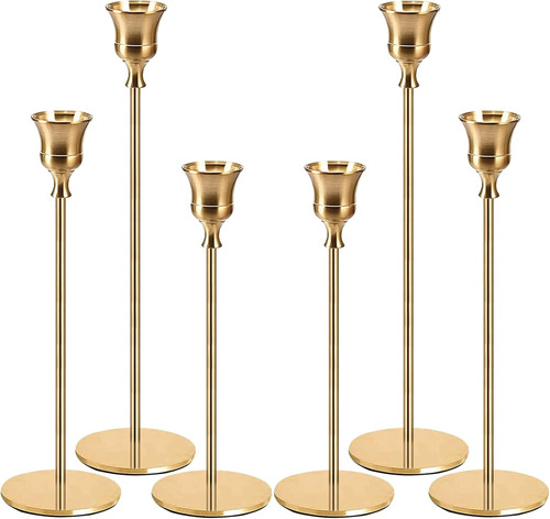 Kerzenständer gold set - gold, 6