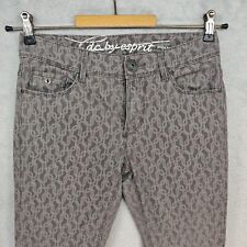 EDC Esprit Jeans Damen Hose Gr. W32 Braun High Skin Danim Baumwolle elastische 