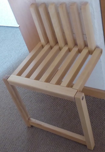 Klappbar wandhocker 100kg - klappbar, holz
