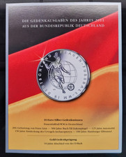 6 x 10 Euro Münzen 2011 im