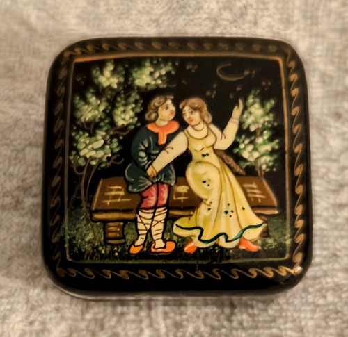 Alte russische lackdose - russische,