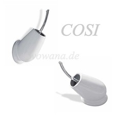 WC Bürstengarnitur Keramikbehälter zur Wandbefestigung oder stehend Chrom Stil