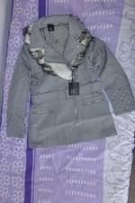 Heine-Kurzmantel m. Webpelzkragen, grau,Kalt,Herbst,Winter