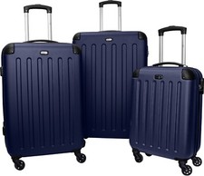 Travel Pal Reise Hartschalen Gepäck Koffer Trolley 3er Set AUSTIN 56/69/79 blau
