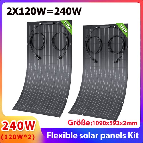 Flexibel solarmodul 240w - flexibel,