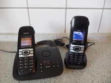 Gigaset CX610A ISDN Duo mit AB. schnurloses ISDN Telefon+neu Akkus.