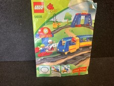 DUPLO Eisenbahn Starter Set 5608 plus zusätzliche Schienen und Bahnübergang
