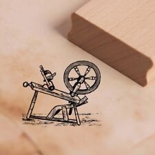 Motivstempel Spinnrad Vintage