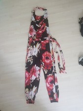 jumpsuit  M 38 Elastisch Overall Playsuit Einteiler Elastan Party Sexy Catsuit 