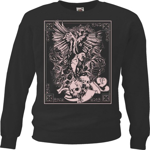 Sweatshirt vintage skull - sweatshirt,