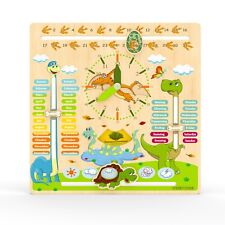 WoodyWood® Holz Kalenderuhr