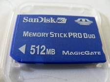 . . 512MB Memory Stick PRO Duo ( 512 MB MS PRO Duo ) SanDisk Neu . .