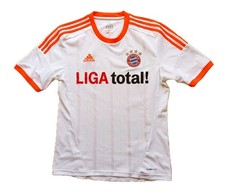 Adidas FC Bayern 2012/2013 Away Trikot weiß TRIPLE Liga Total Shirt Jersey Sz. M