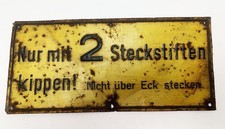 Blechschild Antik