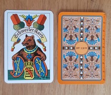 DDR Skatkarte Schwerter Karte Skat Kornblume Kartenspiel Altenburg #001