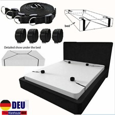 Fesseln Set Bondage Hand Fuß Fessel Bett Fesselset Handfesseln Fußfesseln DE SM