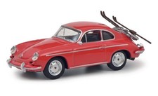 PORSCHE 356 Carrera 2 - Ski Resort  - red - SCHUCO 1:64