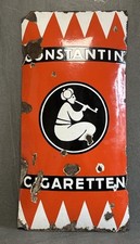 Constantin Cigaretten Emailschild Historisches Zigaretten Reklame Schild #625