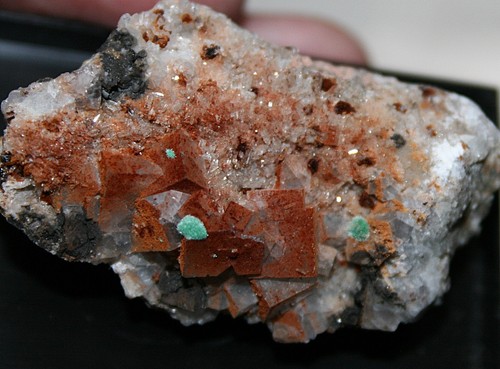 Fluorit malachit grube - fluorit,