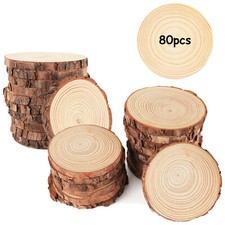 16-80pcs Rund Holzscheiben