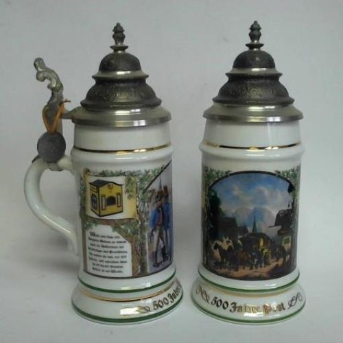 500 jahre post bierkrüge - post., 2