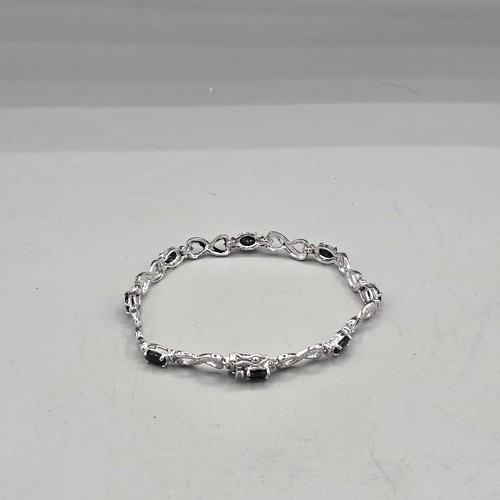 Sterling silber 925 oval blau - silber,