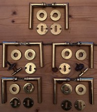 5 Alte Türklinken Türgriffe Bauhaus Kramer Drückergarnitur Rosetten Moderne 30er