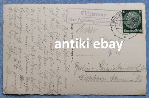1941 mit landpoststempel - ak,