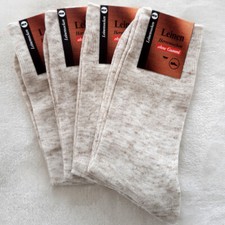 4 Paar Herren Leinen Socken