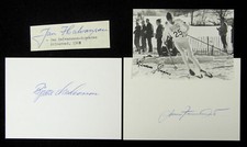 Autograph Halvarsson Andersson Larsson Rönnlund Olympics Olympische Spiele 1968