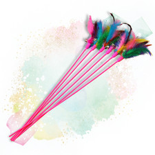 10 Stk. Katzenangel mit Feder