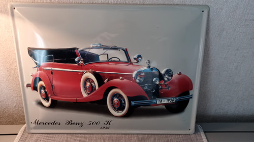 Blechschild mercedes benz - blechschild, 500