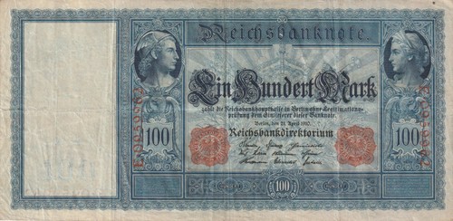 Banknote reichsbank - banknote,