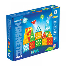 Geomag Magnetic Tiles Gems, Magnetbausystem, 16 Teile