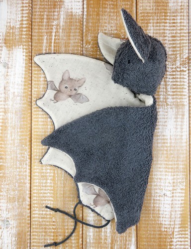 Fledermaus schnuffeltuch - fledermaus,