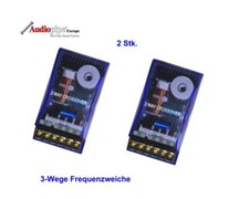 2x Audiopipe 500 Watt  3-Wege Frequenzweiche Weiche Bass Hochtöner 4 ohm 
