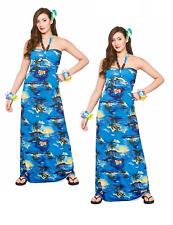 Hawaii Party Maxikleid Damen